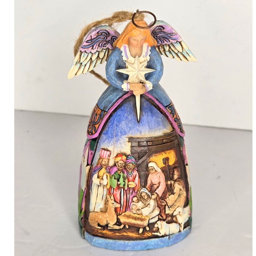 Jim Shore Heartwood Creek Angel Nativity Ornament Star Three Wise Men
